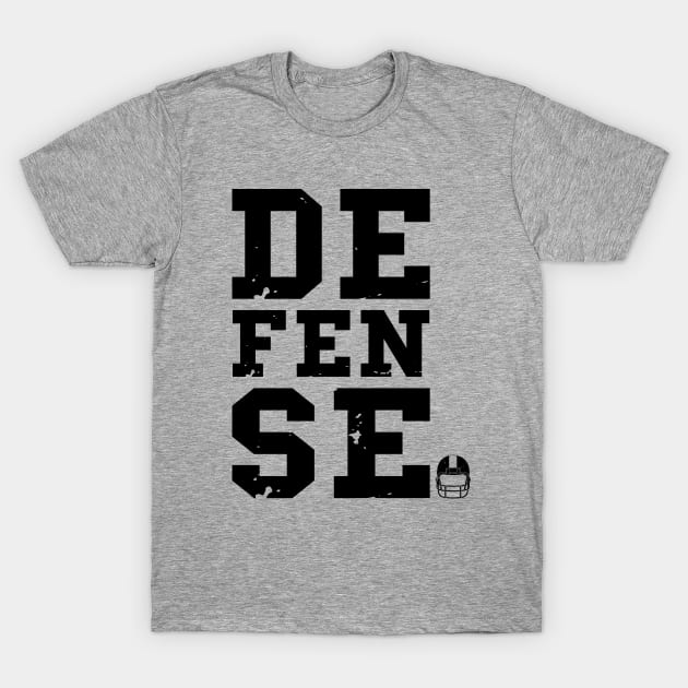 American Football Fan DEFENSE Football Fan T-Shirt by atomguy